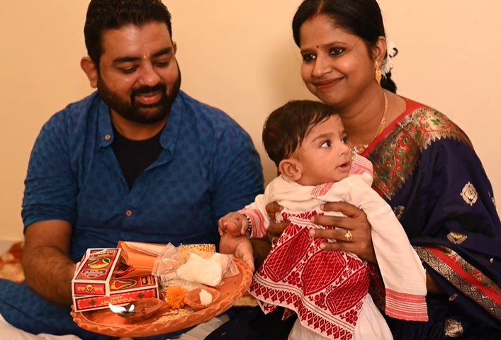 Mr. Debraj And Mrs. Jhuma.